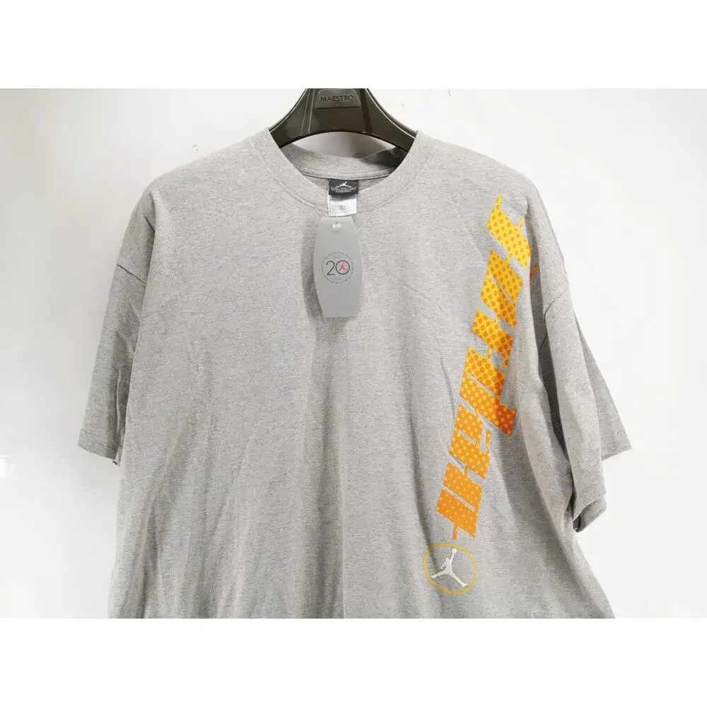 NWT Vintage 2005 Nike Air Jordan 20th Anniversary 85-05 Shirt Grey Orange XXL